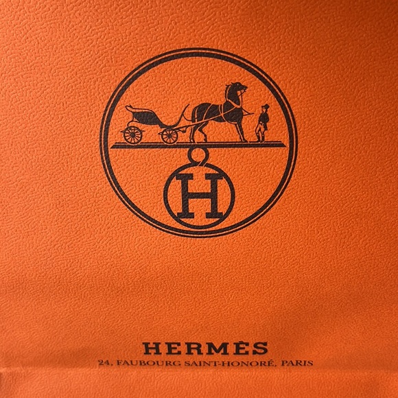 Authentic Hermes shopping bag and ribbon. - Picture 3 of 7